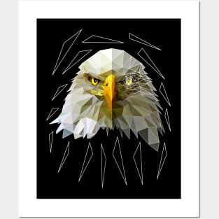 Geometric eagle Posters and Art